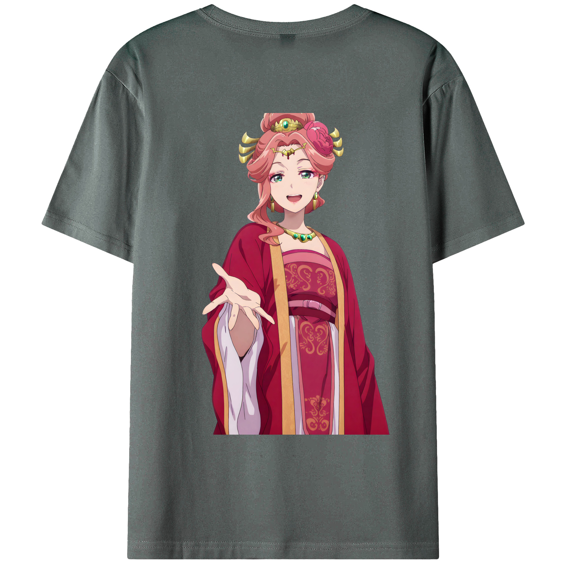 （画像用） 薬屋のひとりごと The Apothecary Diaries 綿100％ メンズ半袖Tシャツ（バックプリント） 通気性